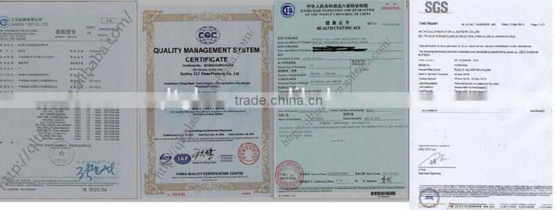 Stained glass juice jar clear glass mason jar