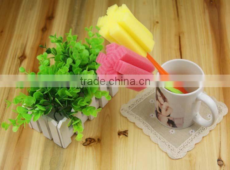 Sponge cup cleaning brush