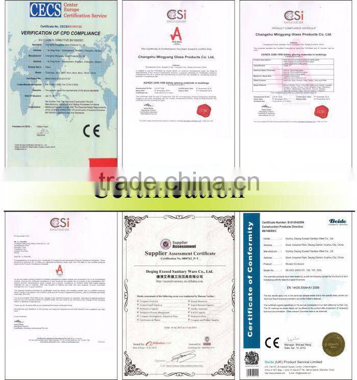 Galss shelf brass hinge SUS handle shower bath screen EX-233-2