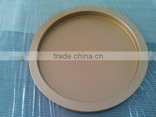 Round shape stainless steel tray, metal serving plates