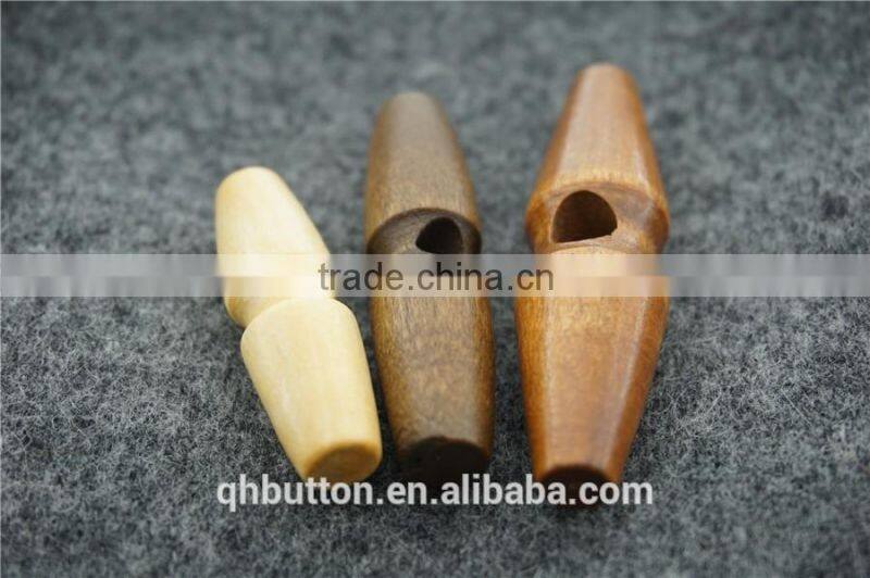 chinese wood toggle 2-holes button for coat