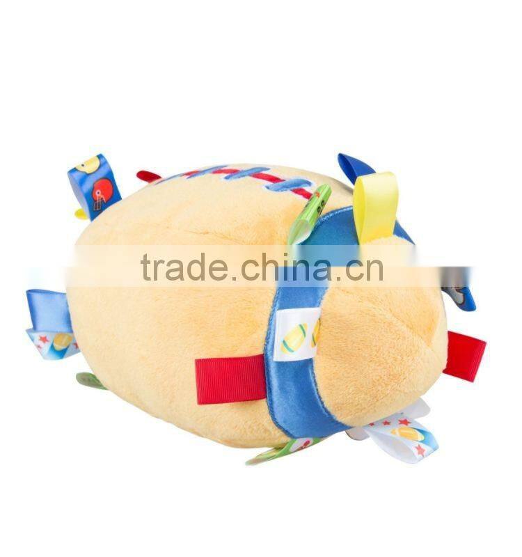 St colorful plush rugby soft rugby ball christmas decoration rugby