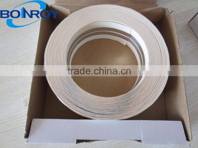 two strips of galvanized steel tape