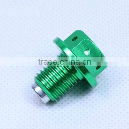 high quality aluminum cnc oil tank bolts with magnet