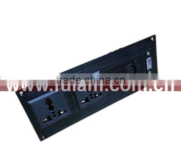 smart home OEM 86 type brushed aluminum fiber panel Wall Switch