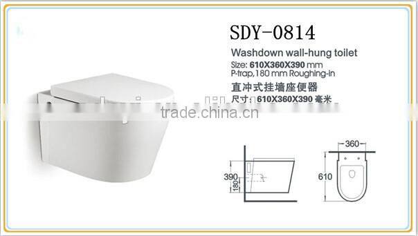 sanitary ware wall hung toilet bathroom wc wall mounted toilet wall drain toilet