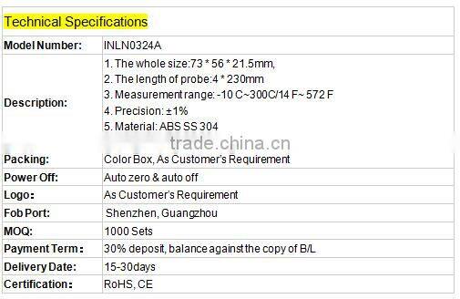 Modern Kitchen Product 2016 Bluetooth Thermometer Milk Thermometer