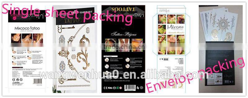 2016 waterproof temporary tattoo ,wholesale temporary tattoo sticker, Waterproof tattoo sticker in gold