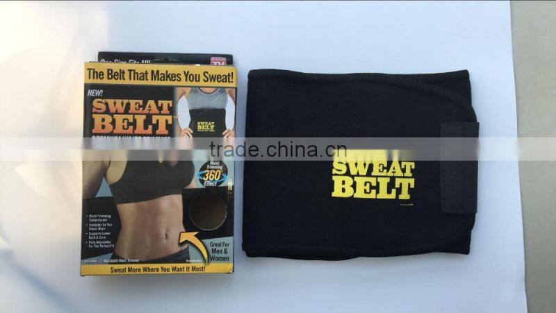AS SEEN ON TV SWEAT BELT PREMIUM WAIST TRIMMER THE BELT THAT MAKES YOU SWEAT