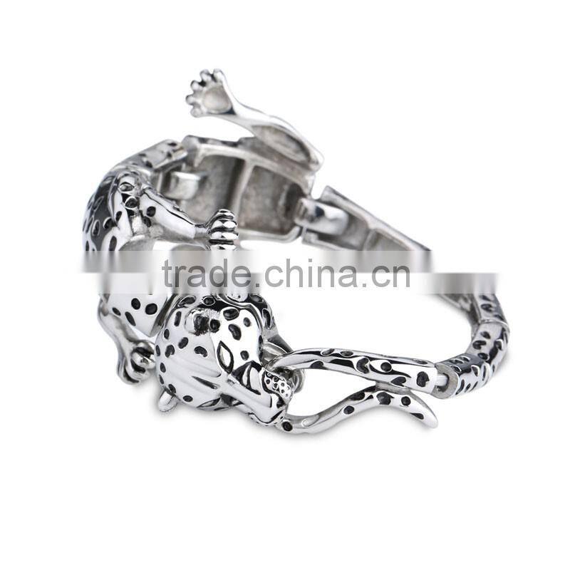 guangzhou jewelry friendship high quality leopard shape bracelets gifts for boyfriends