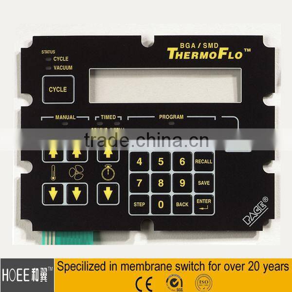 metal dome click feedback membrane switch keypad