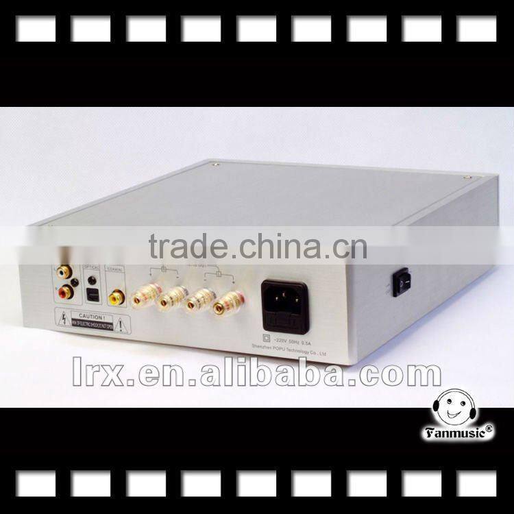 LONG GREEN D5 HIFI digital amplifier coaxial input 21BIT 192KHZ & Remote control Silver