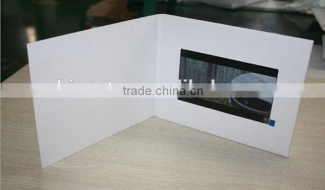 most popular souvenir 5" video message card,sexy video card,promotional video brochure