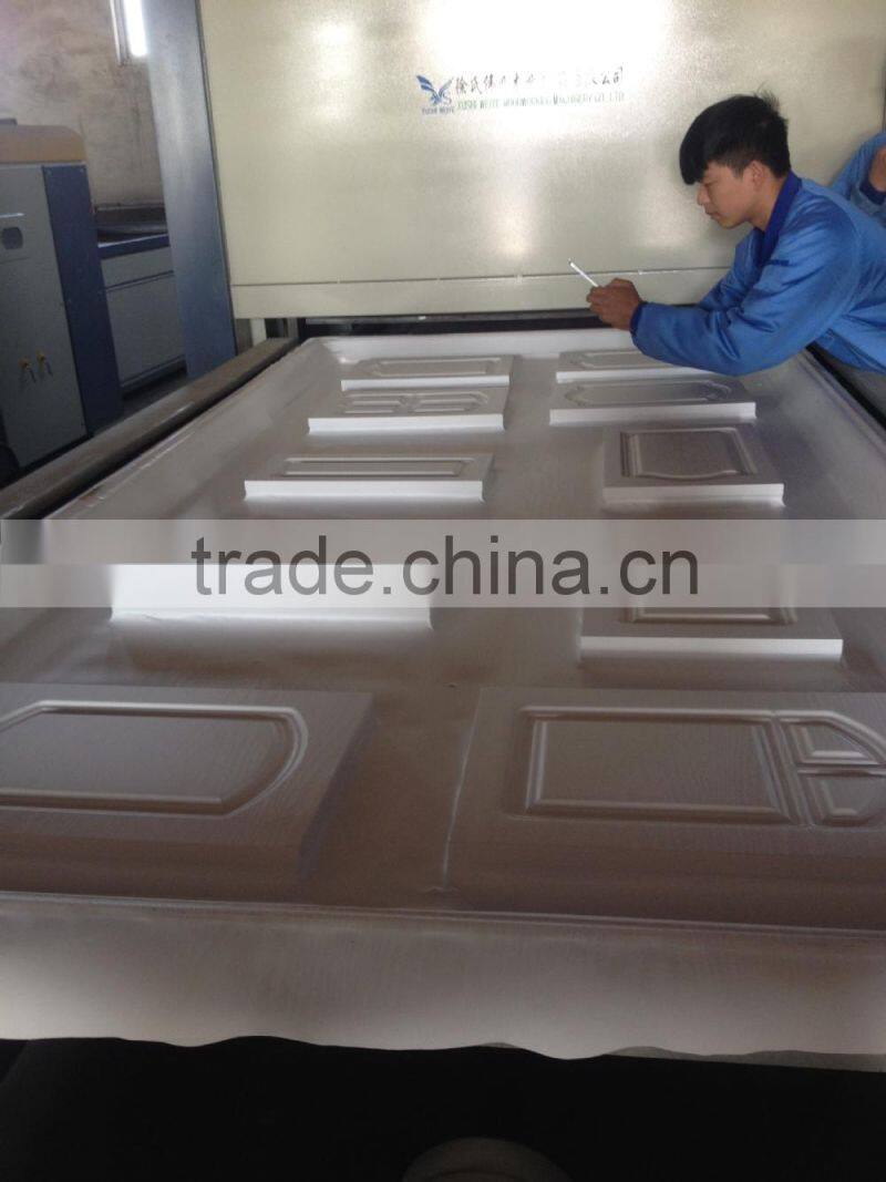 whatsapp 0086-13969799452 pvc vacuum membrane press for making kitchen cabinet furniture production line