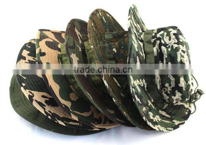 100% cotton camouflage bucket hats