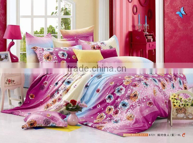 100% cotton nice print lovely design bed sheets Bedding set Duvet cover set Bedline