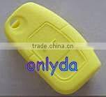Fashion promotional gifts for friends Yellow silicone key cover silicone skin cover for car key