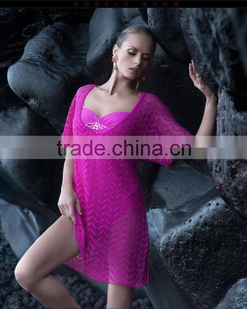 Balneaire Queen 2016 new arrival pink sexy beach dress