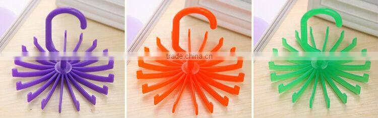 Rotating Twirl Tie Rack Adjustable Tie Belt Scarf Hanger Holder