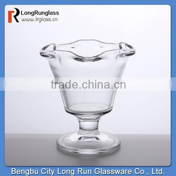 LongRun new product for 2015 glassware original footed ice cream cups