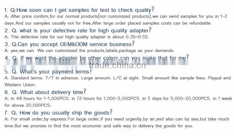 Guangzhou notebook power supply factory wholesale 14V 3A Laptop Charger For samsung 42W adapter power supply