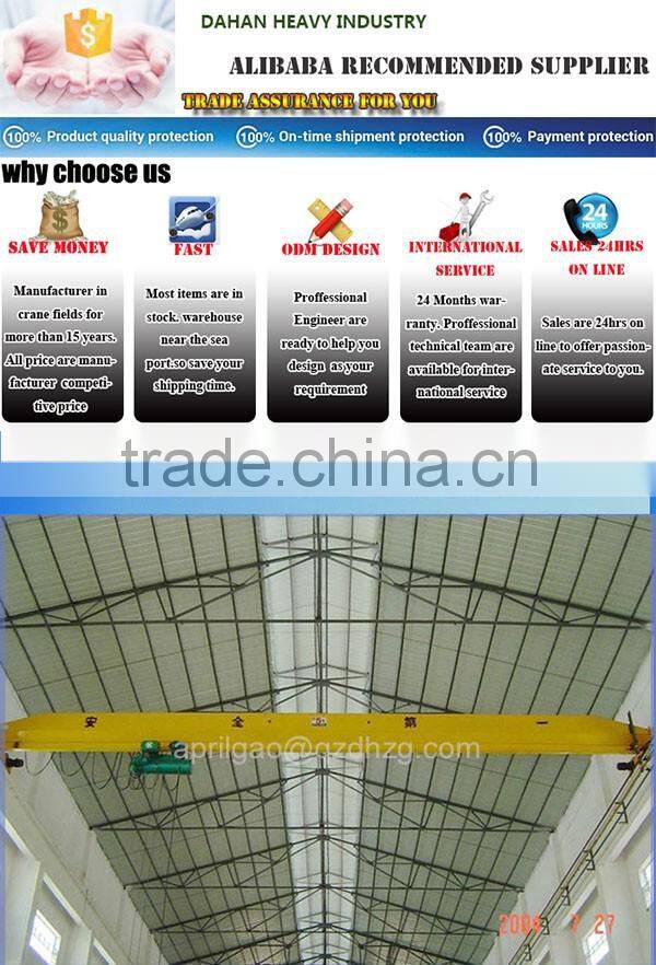 lowest price ! single Girder Bridge Crane with Electric Hoist