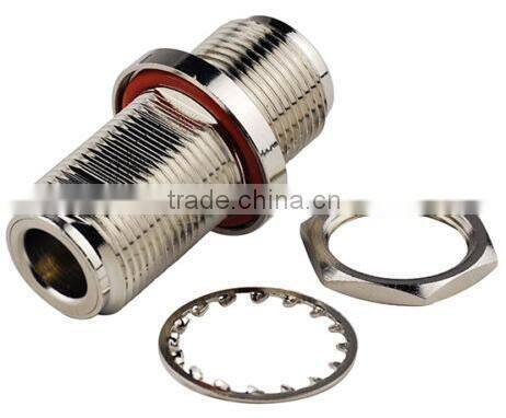 N female to female bulkhead connector adapter