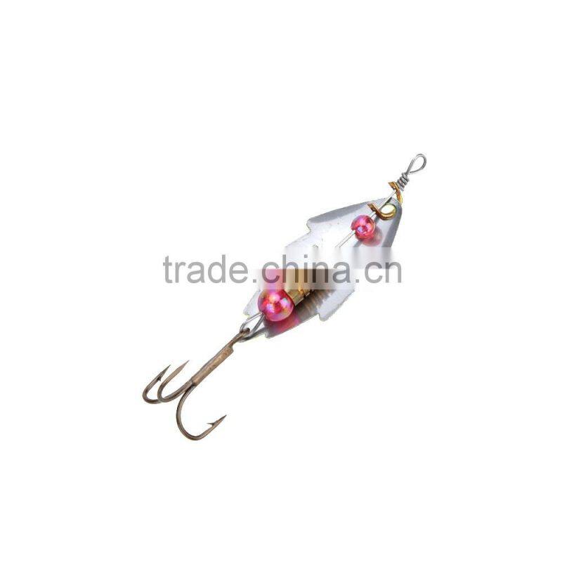 30Pcs Assorted Mixed Color Fishing Lures Metal Spinner Spoon Sequins Hook Hard Bait Tackle