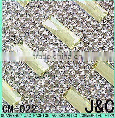 24*40 gun color metal beads chain hot fix sheet