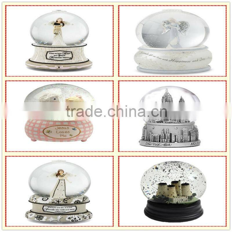 Elegant Roses and horse snow globe