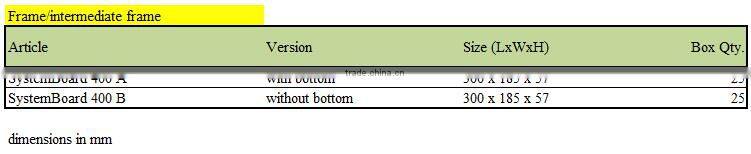Plastic system board packaging organizer SB