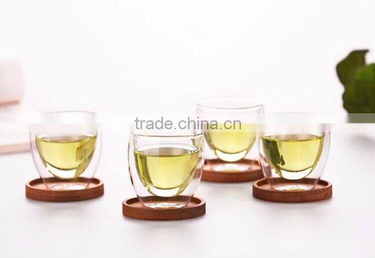 High Quality Custom Double Wall Shaker Small Joyshaker Glass Tea Cup