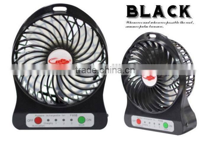dc 5v plastic rechargeable usb led message fan small desk fan table fan