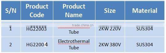 Electrothermal Tube for tuna longline fishing gear