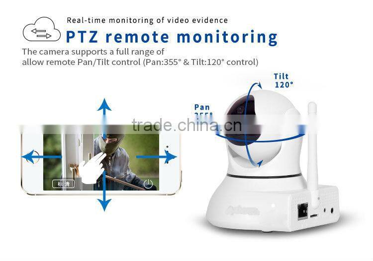 360 pan/Tilt high resolution 3.6mm lens ip camera wireless CCTV camera ip camera with sim card
