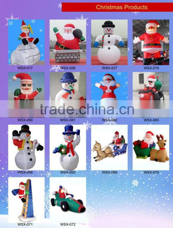 attractive design giant inflatable snowman family