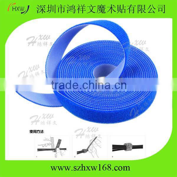 Continuous Roll Adjustable Double Sides Industries hook loop Cable Tie