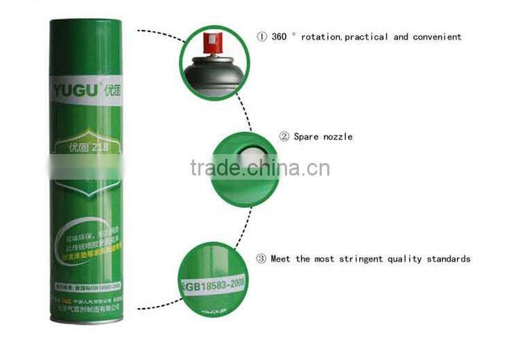 2014 hot selling GUERQI218 spray adhesive super glue for sofa