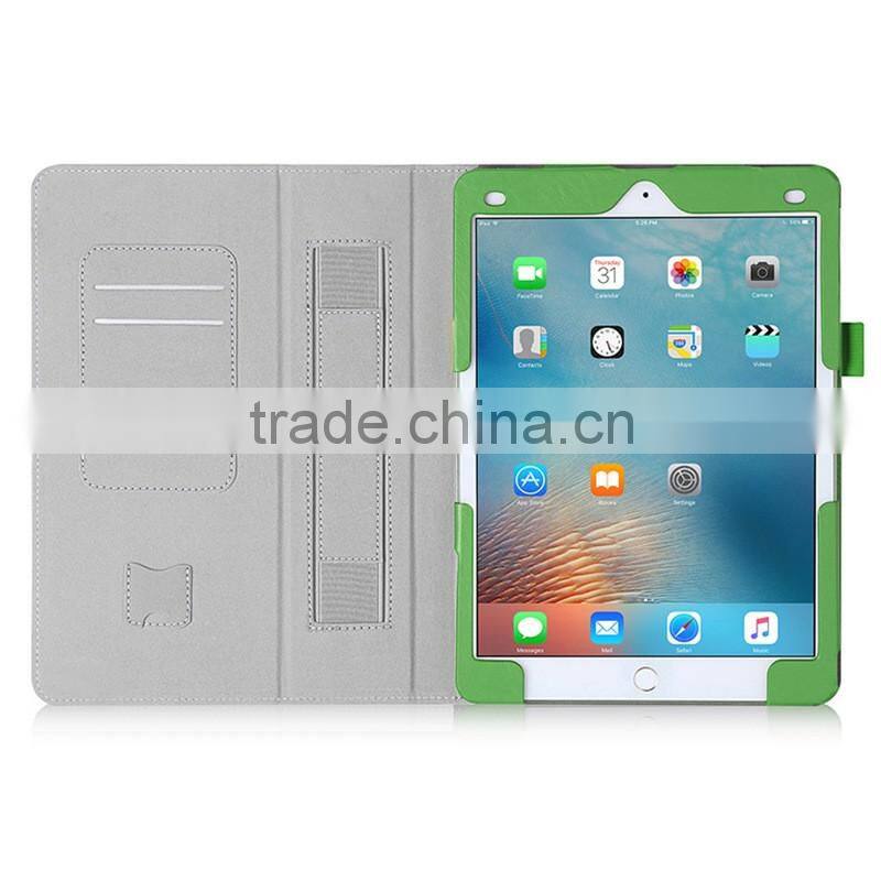 Hand Strap Wallet Leather Case Cover for ipad pro 9.7 inch customize tablet case manufacturer
