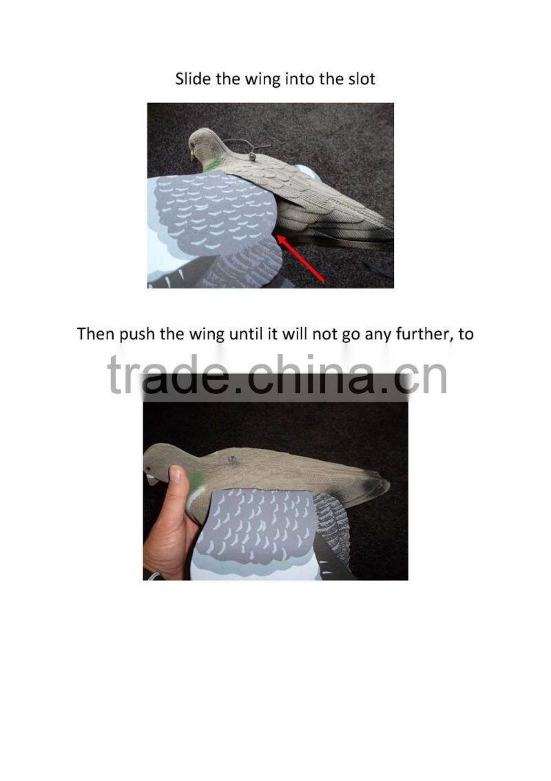 pigeon hunting decoy,plastic pigeon hunting decoys