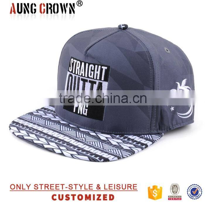 High quality new fashion 5 panel custom snapback hats wholesale