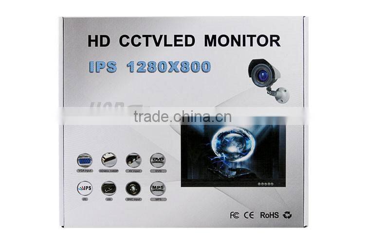 10 Inch vga tft lcd led monitor price with 16:9