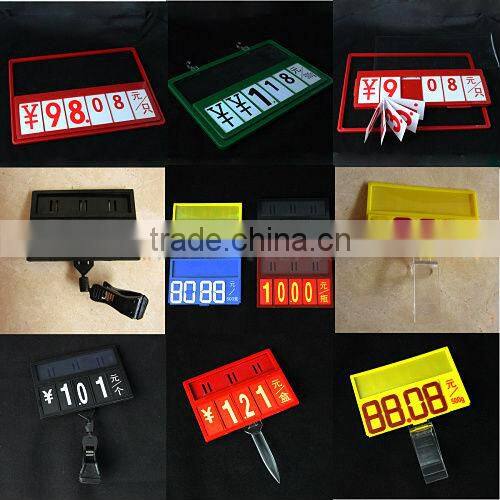 supermarket displayed sign boards for hanging