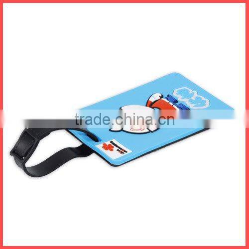 Embossed Soft Pvc Luggage Tag Custom Luggage Tag