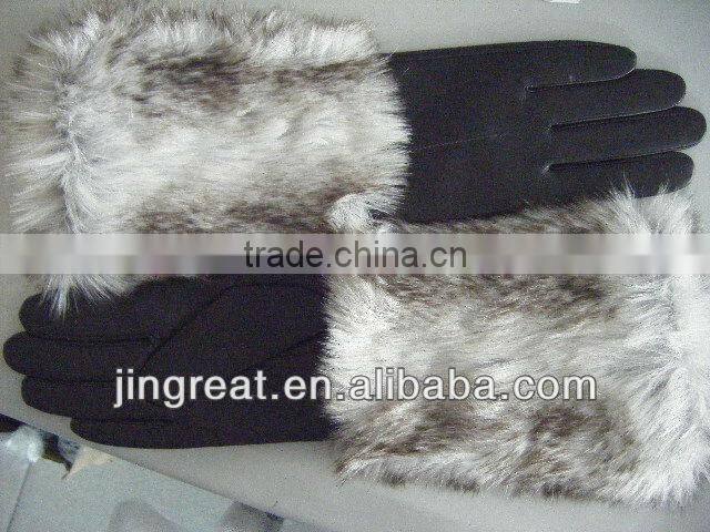 leather gloves/pu gloves with Snake Pattern