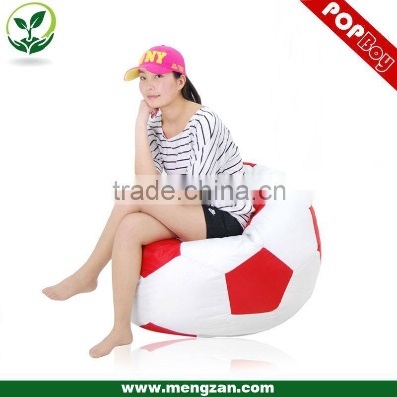 Foot-ball shaped bean bag sofa chair, casual indoor bean bag sofa lounger