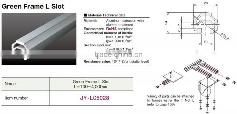 JY-L5028|OD 28mm round aluminum tube for rack China direct supplier
