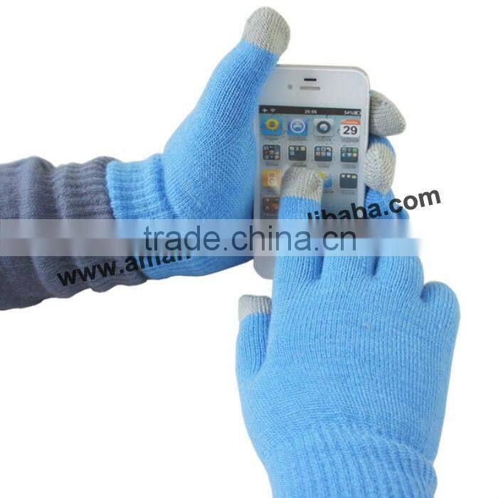 The New Arrival Keep Warm Wool Knit Gloves Pure Color Touch Screen Gloves,10 Colors For Option,Good Quality And Good Service