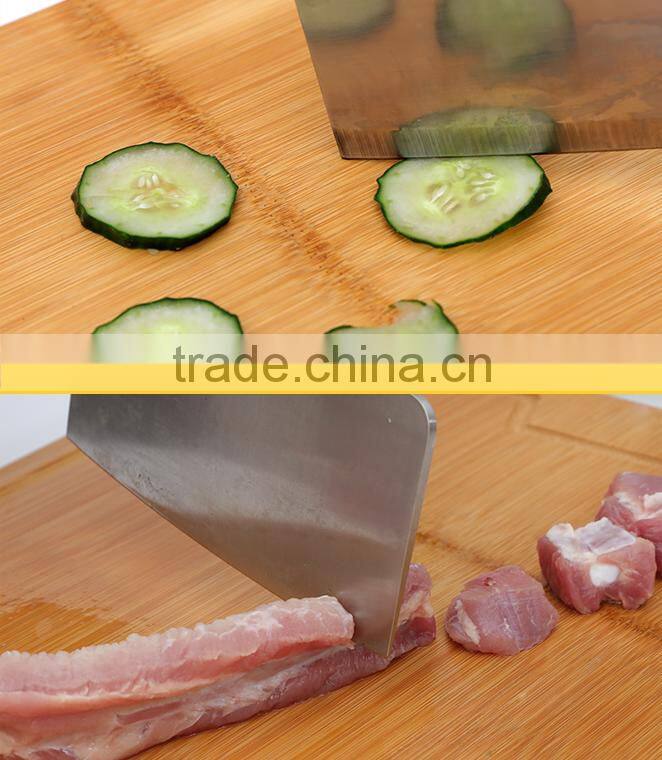 2015 kitchen metal tab fashion vegetable bamboo cutting boards wholesale