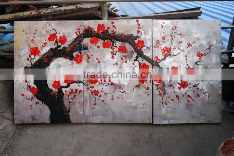 flower handmade oil painting ready to hang